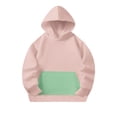 thumbnail image 4 of CYRBOKO Girls Hooddies, Comfy Autumn Casual School Pullover with Long Sleeve Pink Size 5-6 T, 4 of 8