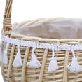 thumbnail image 4 of Cesta de almacenamiento con asas, tejida de bambú, huevos naturales, cesta de dulces M Zulema Cesta de almacenamiento, 4 of 8