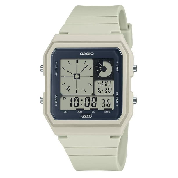 Reloj Casio POP LF20W-8A, correa renovable de base biológica, retroiluminación LED