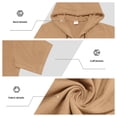 thumbnail image 5 of Men's 2 Piece Hooded Short Sleeve Shirt And Long Pants Set, Linen Textured Casual Outfit With Chest Pocket, Breathable Summer Beach Wear For Vacation And Loungewear,Earthy Yellow,M, 5 of 6