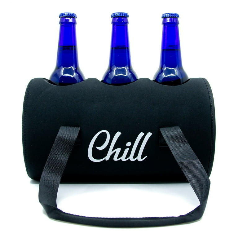 Chill Systems Portable Outdoor No Ice Black Vibes Chiller Cooler for Beer &  Wine 