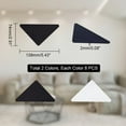 thumbnail image 2 of 16 Pcs Non Slip Rug Grippers 2 Colors Triangle Shape Carpet Tape for Hardwood Floors and Tiles Double Sided Self Adhesive Rug Tape PU Rug Pad Rug Corner Grippers for Area Rugs DIY Making, 2 of 8