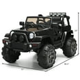thumbnail image 3 of Costway 12V Kids Ride On Truck Car w/ Remote Control MP3 Music LED Lights Black, 3 of 10