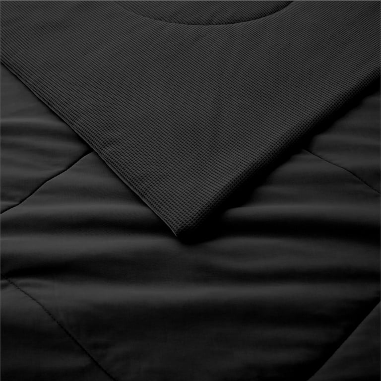 Peace Nest Ultimate Soft Waffle Reversible Blanket All-season Dual-side  Comfort Twin - Black
