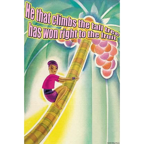 He that climbs…- Fine Art Canvas Print (20" x 30")
