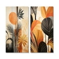 thumbnail image 2 of Designart "Terracotta Toned Foliage Funky Vibes II" Abstract Botanicals Wall Art Set Of 2 - Modern Yellow Wall Decor Set Of 2, 2 of 6