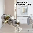 Door knob,Keyed Entry Door Knob with Lock, Interior Door New and Fast