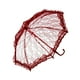 thumbnail image 3 of Mini Paraguas Decorativo de Encaje Bordado Diámetro 50cm Multiusos Romántico para Rojo, 3 of 9