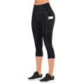 thumbnail image 2 of Pantalones de yoga de cintura alta para mujer con bolsillos, leggings capri para entrenamiento., 2 of 5