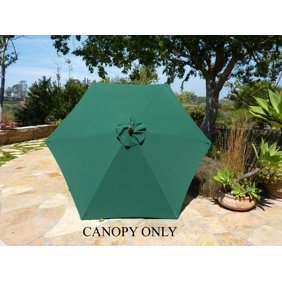 9 Patio Umbrella Replacement Canopy 6 Rib Outdoor Yard Deck Cover Top Walmart Com Walmart Com