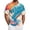 Blue, variant on Tie Dye Polo Shirts for Men Henley Short Sleeve Cotton Linen Tees Causal Vacation Loose T Shirts, XL