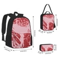 thumbnail image 2 of Balery Striped Meat Mochila Escolar 3 en 1 para Niños - Mochila Resistente con Lonchera Térmica y Estuche - Mochila Escolar para Niños y Niñas, 2 of 7