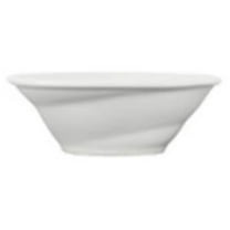 Tuxton GLP-400 Vitrified China Spiral Bowl Porcelain White - 8 oz - 1 Dozen