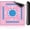 Pink, variant on Mahjong Mat with Rules 33×33",Anti-Slip American Mahjong Mat for Table with Charleston Instruction & Carry Bag, Durable Stitched Edges, Noise Reduction Rubber Board Game Pad, Gift