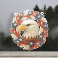 thumbnail image 2 of Lotusprinthandmade Patriotic Eagle with America Flag Theme Custom Shape Window Hanging Acrylic Ornament With Acrylic Charm (12in), Patriotic Eagle with America Flag Theme Acrylic Ornament, 2 of 4
