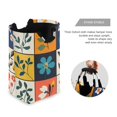 thumbnail image 3 of Yayeee Freestanding Laundry Hamper with Handle Collapsible Large Storage Basket for Clothes, Floral Patterns, 3 of 7