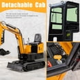 thumbnail image 5 of 13.5HP Mini Excavator With EPA GAS Engine Crawler Hydraulic 1 Ton Small Digger Enclosed Cab Excavator for Construction Work Gardens and Farm, 5 of 8