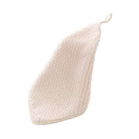 

Kezqiaxn Home and Kitchen Gadgets Clearance Coral Velvet Hanging Kitchen Bathroom Soft Absorbent Small Towel Hand Towel Hair Dryer Towel White
