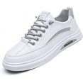 thumbnail image 2 of Men's Lightweight Casual Sneakers PU Running Flat Skateboard Driving Shoes, 2 of 7