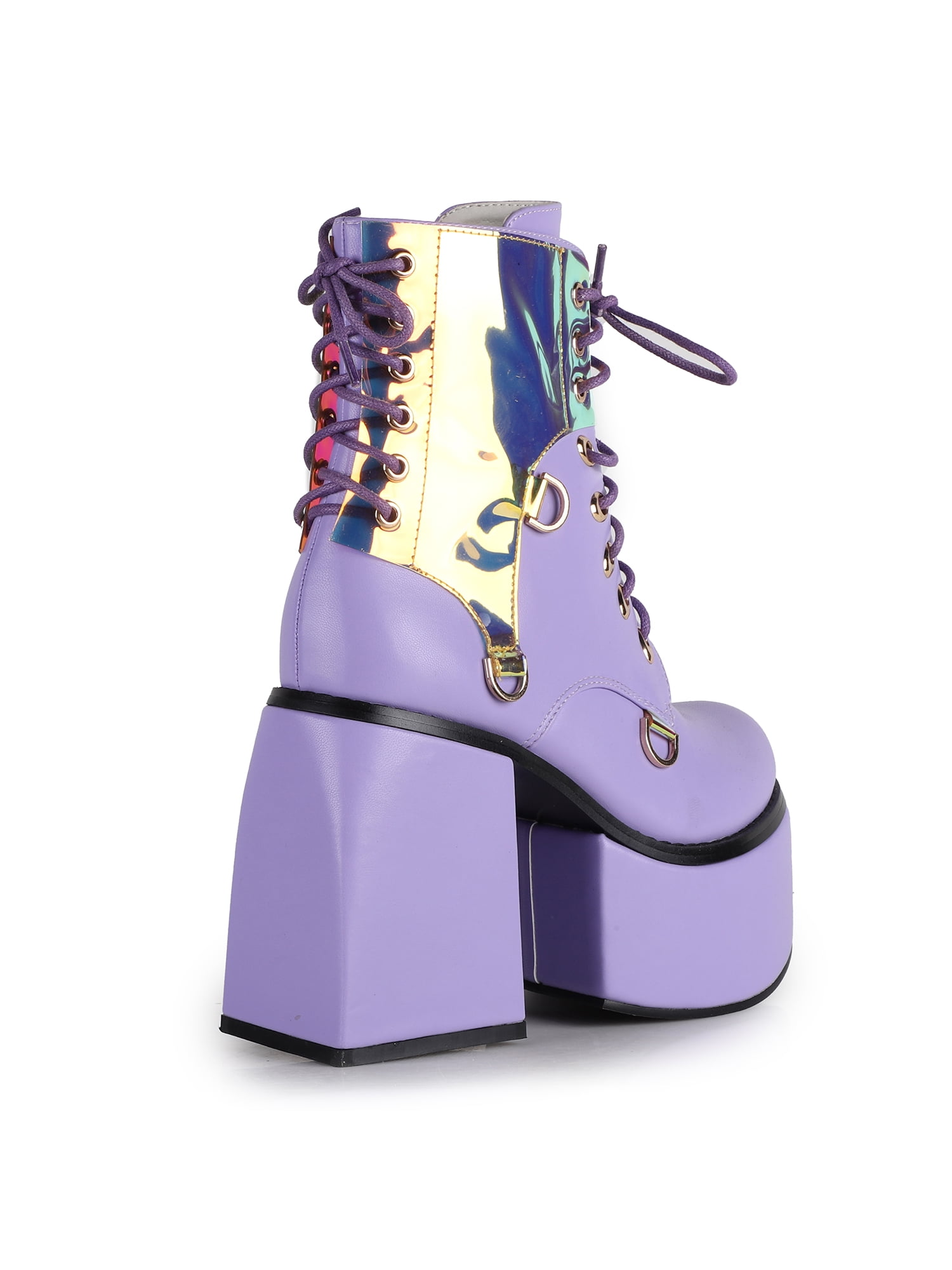 Women's Laceup Bootie Chunky Platform Heel