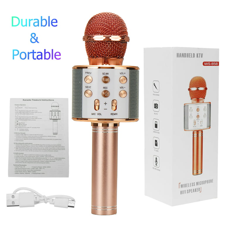 Karaoke Bluetooth Microphone with Speaker Magic Voices, Record