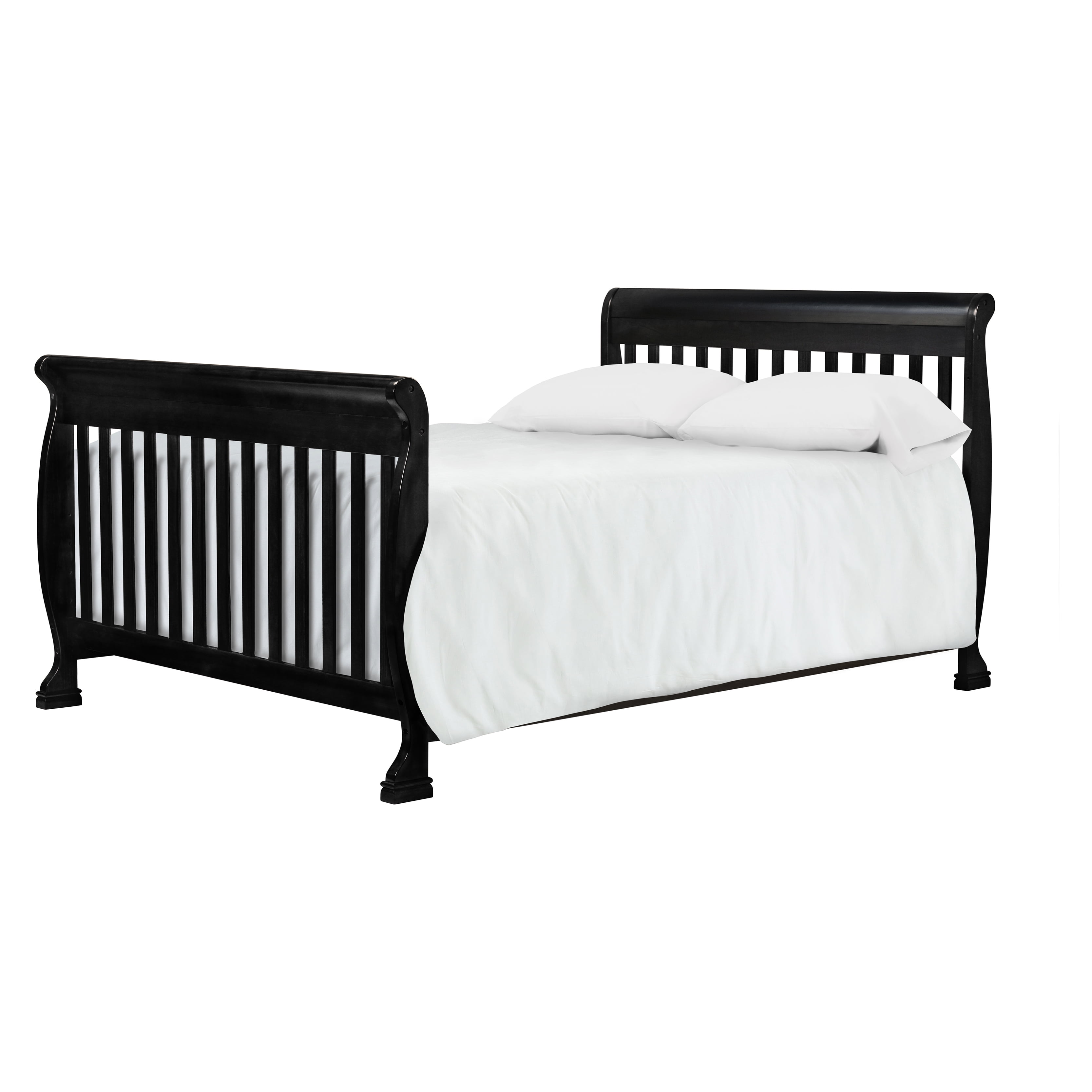 DaVinci Baby Kalani 4-in-1 Convertible Crib in Ebony Black, Greenguard Gold Certified