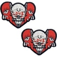 thumbnail image 1 of Parche bordado de amor con calavera agrietada de 2 uds, aplique para planchar o coser para ropa, vestido, sombrero, vaqueros, accesorios de bricolaje, 1 of 5
