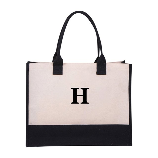 POINTERTECK SPORRYOO Canvas Bag with Adjustable Strap for Personalization Perfect as a Women‘s Birthday Gift or Makeup Bag