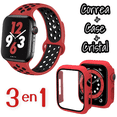 thumbnail image 1 of Correas para Apple Watch compatible con 38mm / 40mm + Case protector de pantalla con Cristal Templado. Estilo Sport, ideal para hacer ejercicio. Mamá Pulpo Sport con case, 1 of 4