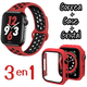 thumbnail image 1 of Correas para Apple Watch compatible con 38mm / 40mm + Case protector de pantalla con Cristal Templado. Estilo Sport, ideal para hacer ejercicio. Mamá Pulpo Sport con case, 1 of 4
