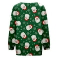 thumbnail image 4 of Tiweut Women's Cardigans Fashion Christmas Button Down Sweater Santa Claus Print Fall Winter Seasonal Holiday Open Front Knit Outerwear Blouses Green,S, 4 of 5