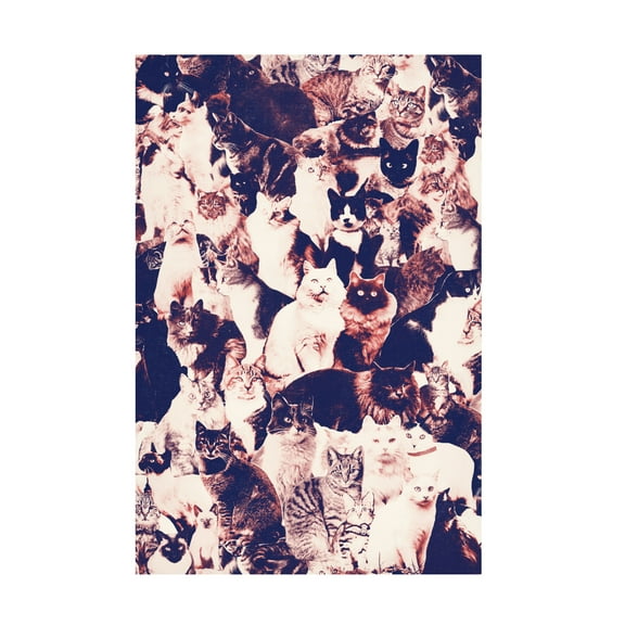 Trademark Fine Art Florent Bodart  Cats Forever Canvas Wall Art