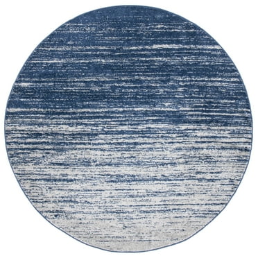SAFAVIEH Adirondack Esmond Abstract Area Rug, Navy/Grey, 10' x 10' Round