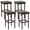 Mix Brown, variant on Gymax Patio 4 PCS Rattan Wicker Bar Stool Chairs Counter Height Barstools