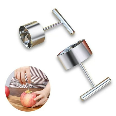 

Stainless Steel Multifunction Apple Pear Core Separator Kitchen Tool Apple Corer Tool 2pcs Durable Apple Corer Remover Tool Easy to Use for Pears Apples