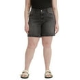 thumbnail image 3 of Levi's 501 Women's Mid Rise '90S Denim Shorts Zwart / Black Plus Size 16W, 3 of 5