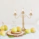 thumbnail image 5 of Soporte romántico para velas de hierro | Centro de mesa decorativo de candelabro de metal | Elegantes adornos de candelabros de mesa | Decoración del comedor en casa | 12,6 x 11,8 x 5,1 pulgadas | 1, 5 of 5