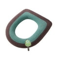 thumbnail image 2 of Polyester Household Toilet Seat Cushion, Soft and Comfortable Toilet Seat Cover, Washable and Reusable Cushion for Warmth and Comfort, Ideal for Year-Round Use, 2 of 3