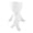 White, variant on Human Body Shaped Flower Pots, Decorative Face Head Pots, Unique Figure Pots for for Home Desktop Decor(White,19cm)