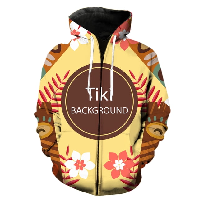 Sudadera con capucha y cremallera estilo hawaiano de isla tropical para hombre, ropa de calle con estampado 3D, chaquetas y sudaderas, primavera 2024, gran oferta