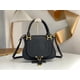 thumbnail image 4 of Bolso de sillín clásico de alta calidad, 100 % cuero genuino, bolso bandolera de hombro, color sólido, bolso de mano, gran capacidad, 4 of 5