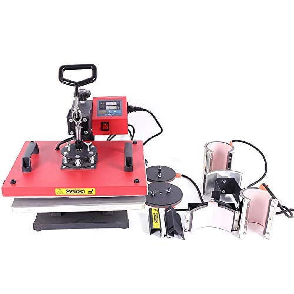 INTSUPERMAI 6in1 Heat Press Machine Paper Mug Ink Tape Sublimation KIT