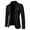 Black, variant on Men's Color Block Blazers Coats One Button Single Breasted Suit Jacket Lapel Slim Fit Prom Party Blazer Blue