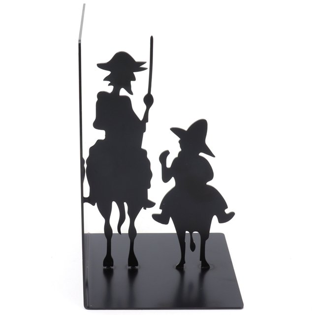 Soporte para libros, figura de hierro forjado, soporte para libros, estante para libros probado y confiable