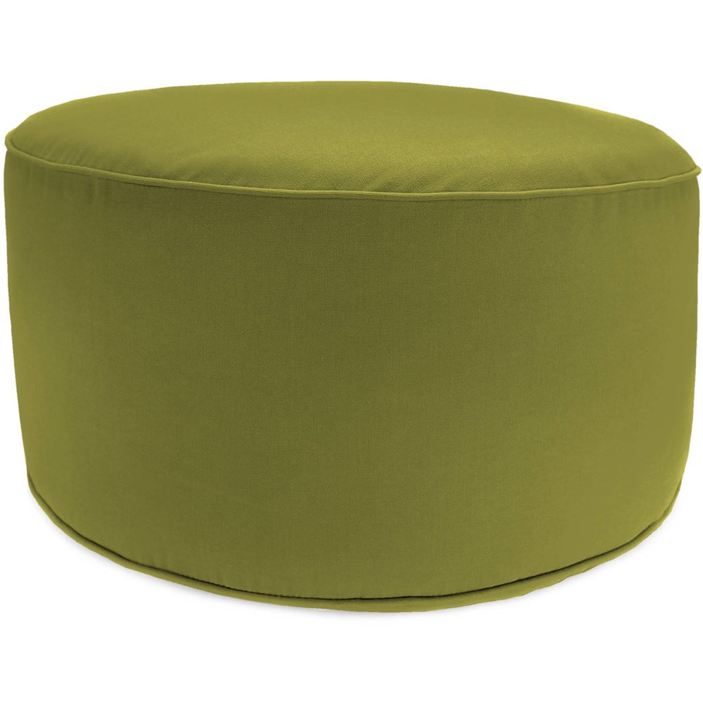 Jordan Manufacturing Outdoor Patio Round Pouf Ottoman