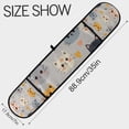 thumbnail image 3 of Yayeee Double Oven Mitt Kitchen Heat Resistant Baking 35" x7" Quilted Glove, Cute Cartoon Cat, 3 of 6
