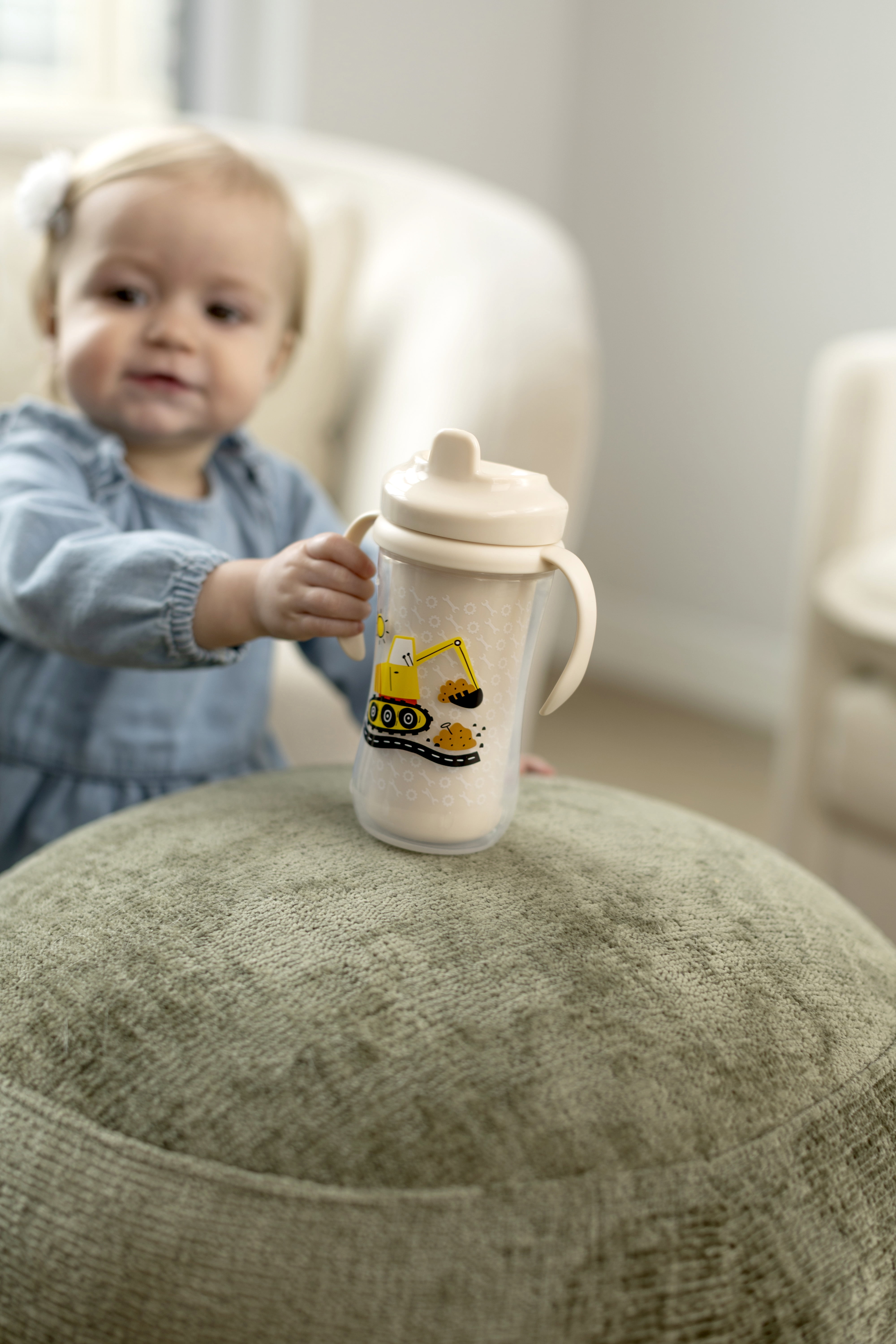 Parent's Choice Insulated Hard Spout Cup, 12 months+, Excavator