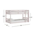 thumbnail image 4 of Living Essentials by Hillsdale Campbell Wood Twin over Twin Floor Bunk Bed, Light Pink, 4 of 13