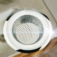 thumbnail image 2 of Opvise Kitchen Bathroom Sink Sewer Strainer Filter Net Floor Drain Stopper Bath Catcher Silver, 2 of 6