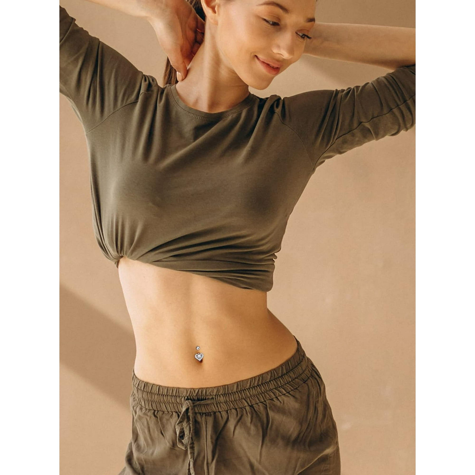 Dainty navel ring best sale